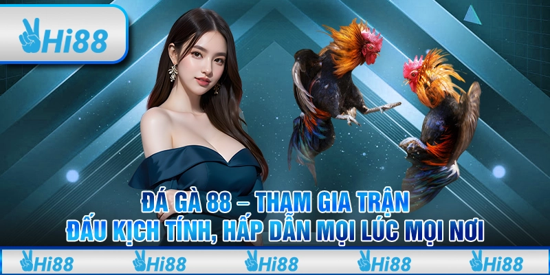 Đá gà 88 – Tham gia trận đấu kịch tính, hấp dẫn mọi lúc mọi nơi