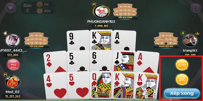 Hai lá đôi rất dễ dàng cho việc đặt cược