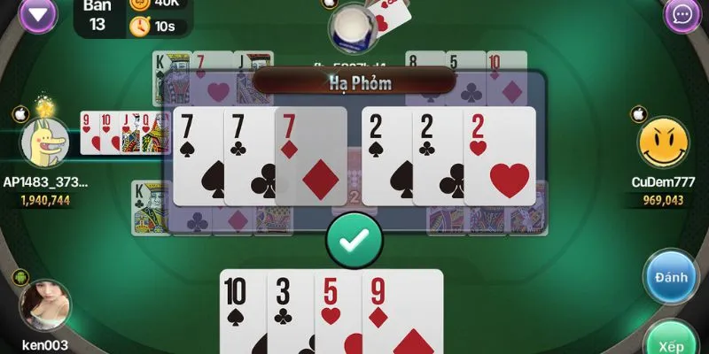 Các bí kíp đánh phỏm giỏi dễ dàng thắng nhanh chóng 