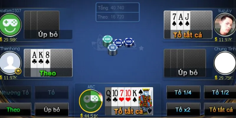 Kinh nghiệm chơi xì tố lật ngược tình thế