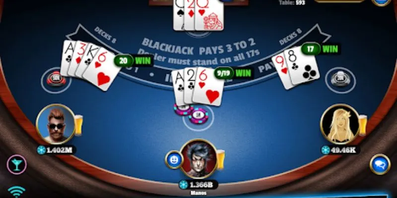 Các loại cược phổ biến trong Blackjack 